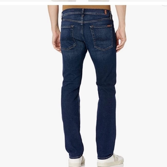 7 For All Mankind Standard Button Fly Jeans Size 34 - Picture 2 of 11
